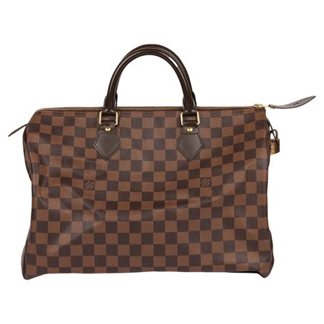 Louis Vuitton Damier Ebene Coated Canvas & Calfskin Leather 